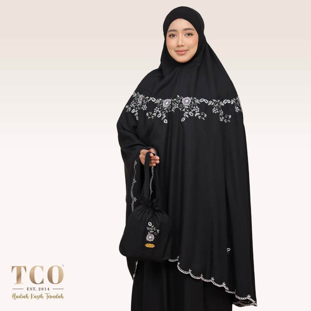 01_Telekung TCO Pearl Ratna Classic Black