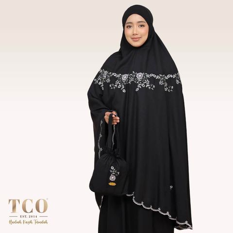 01_Telekung TCO Pearl Ratna Classic Black