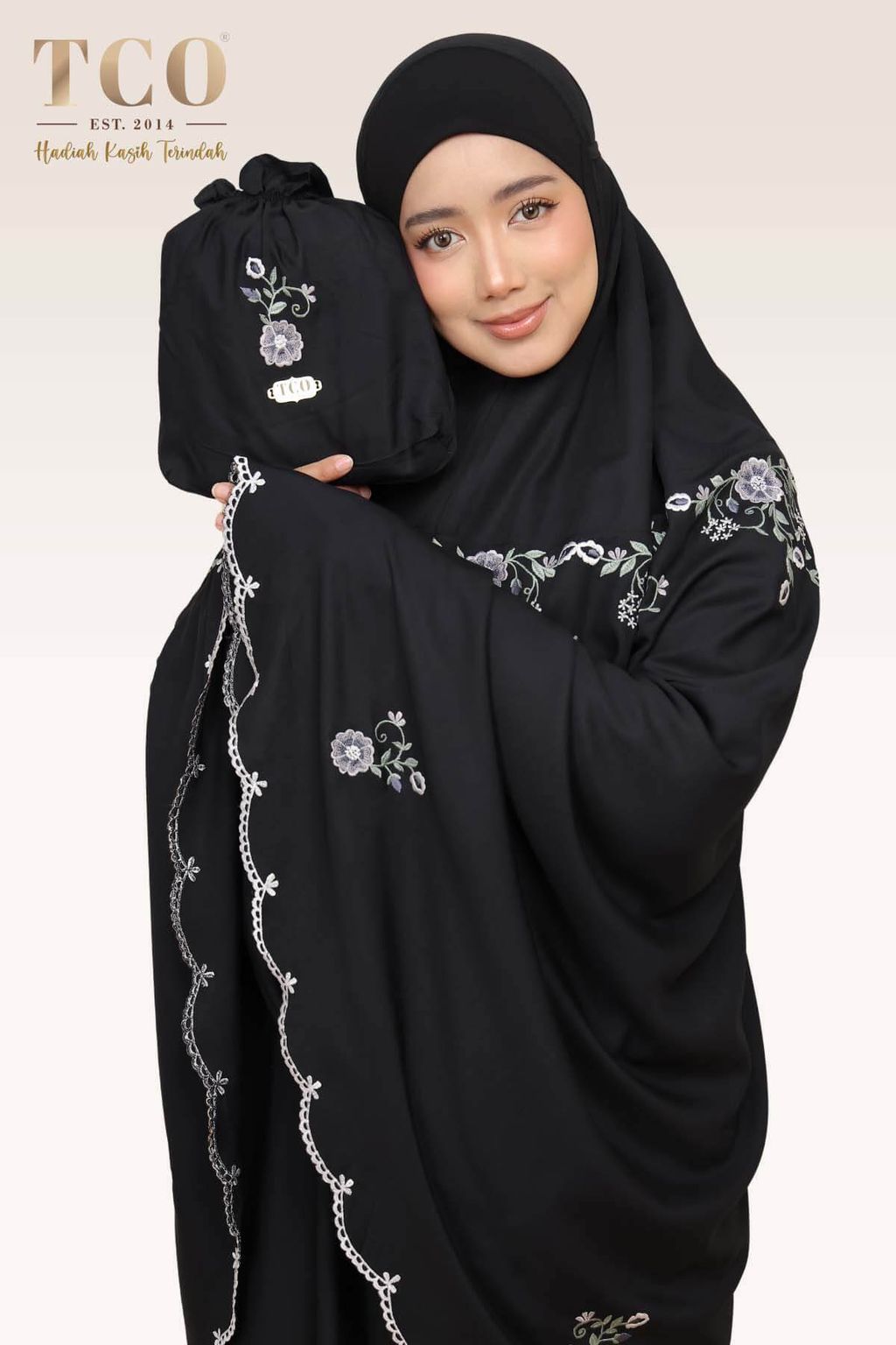 02_Telekung TCO Pearl Ratna Classic Black