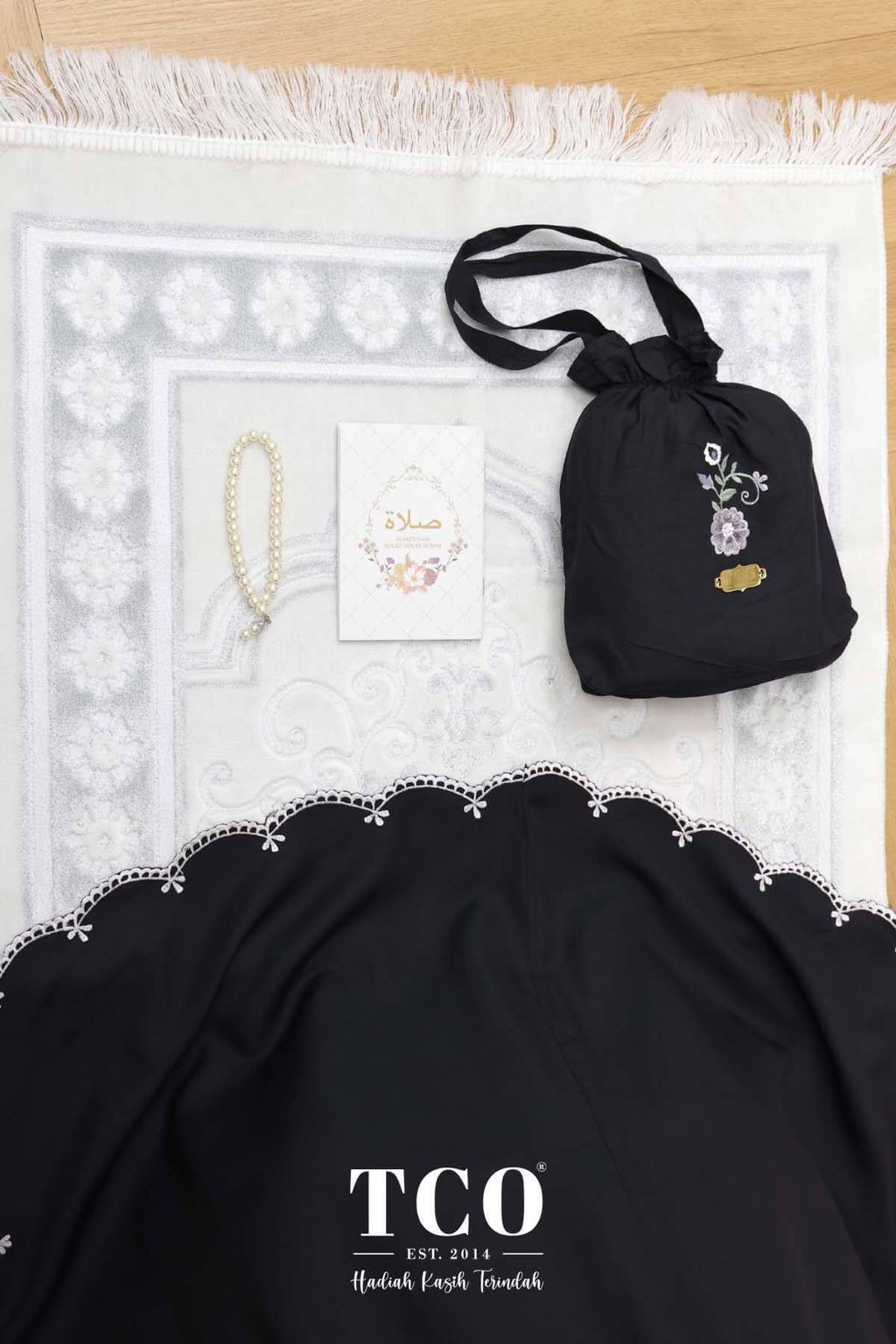 07_Telekung TCO Pearl Ratna Classic Black