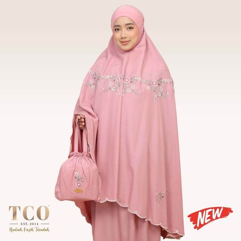 01_Telekung TCO Pearl Ratna Pastel Rose New