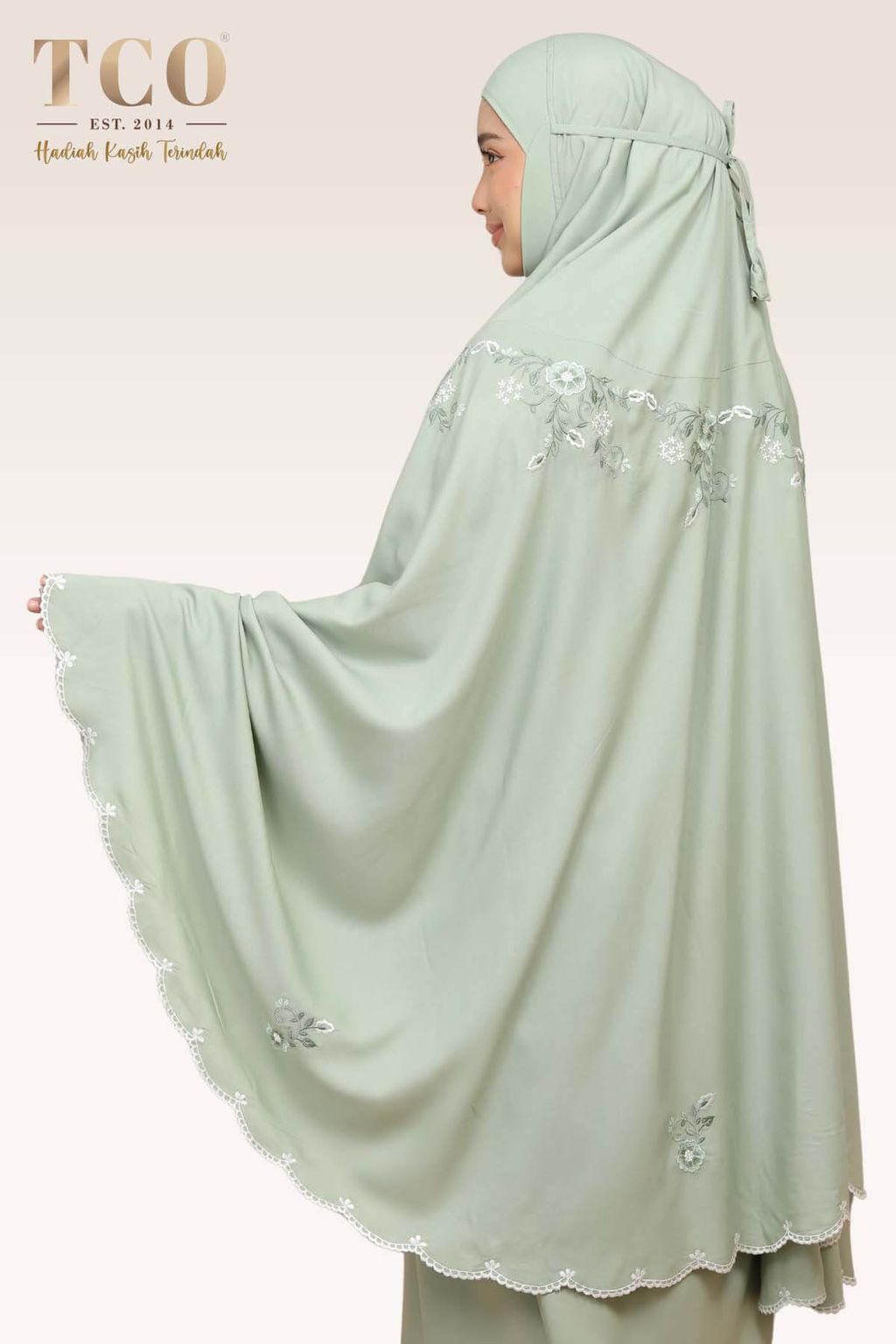 03_Telekung TCO Pearl Ratna Serene Green