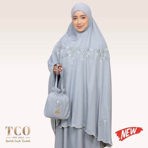 01_Telekung TCO Pearl Ratna Smoky Bluish New