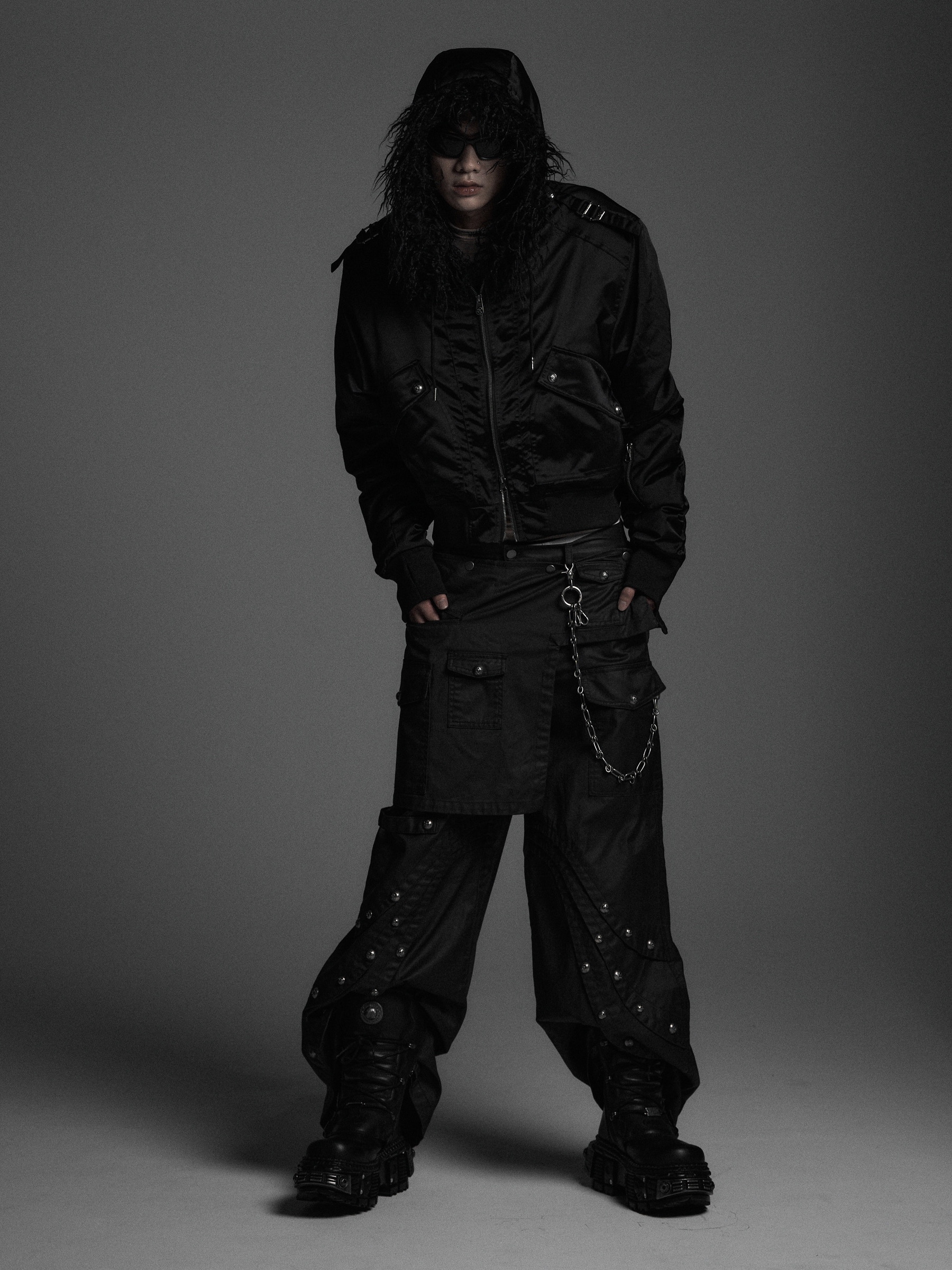 パンツ RosenKreuzDOCKING SKIRT FLARE WIDE PANTS Rosen Kreuz】DOCKING SKIRT FLARE WIDE PANTS | OUR BRAND
