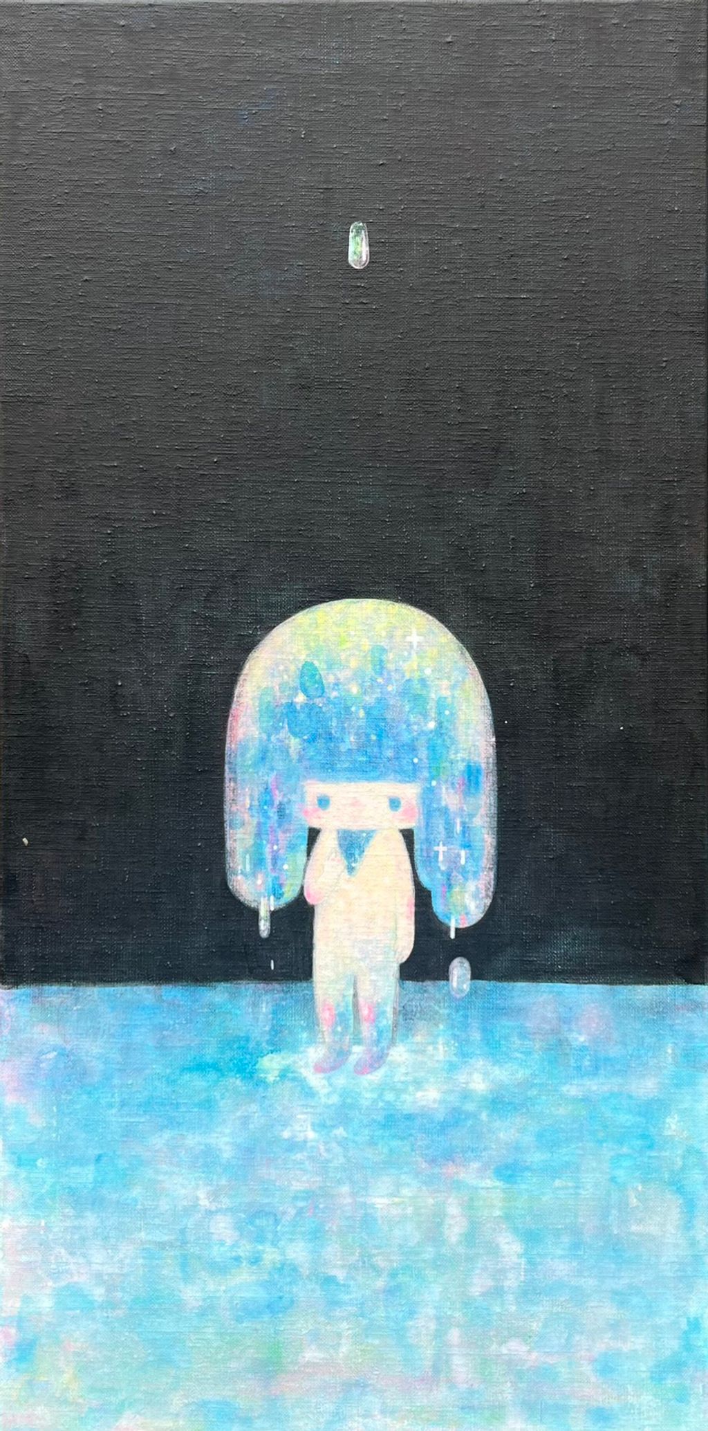 夜的淚光.壓克力.30X60