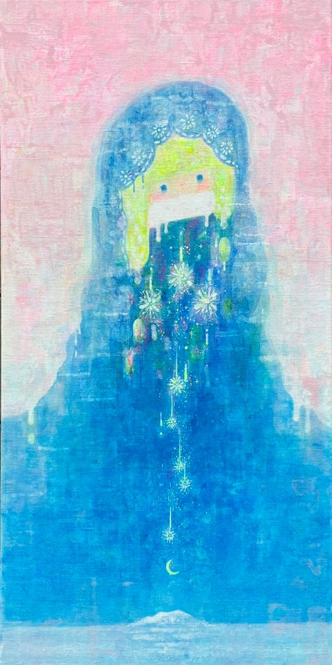 月的守護.壓克力.30X60