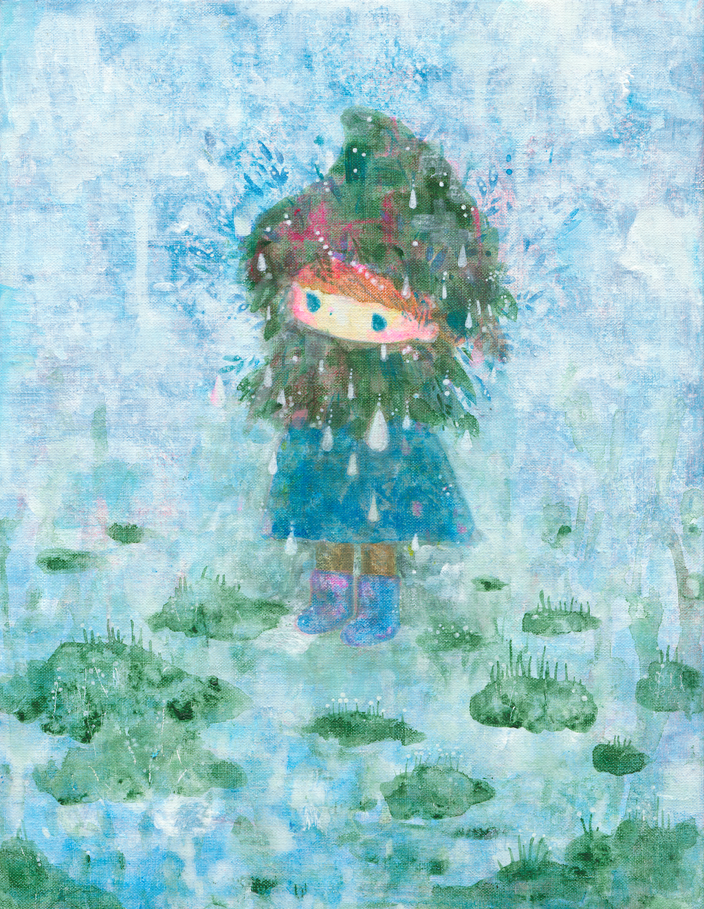 02成為一顆冰冷的樹.壓克力.31X41。36,000