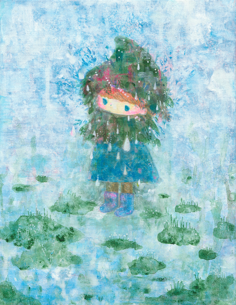 02成為一顆冰冷的樹.壓克力.31X41。36,000