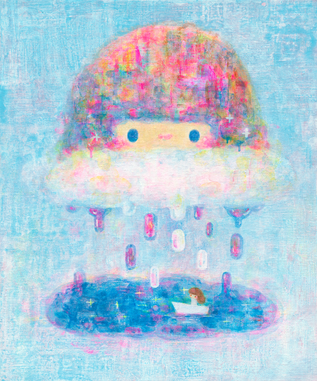 04落下之後.壓克力.38X45。40,000