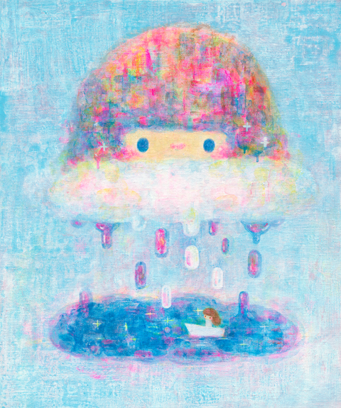 04落下之後.壓克力.38X45。40,000
