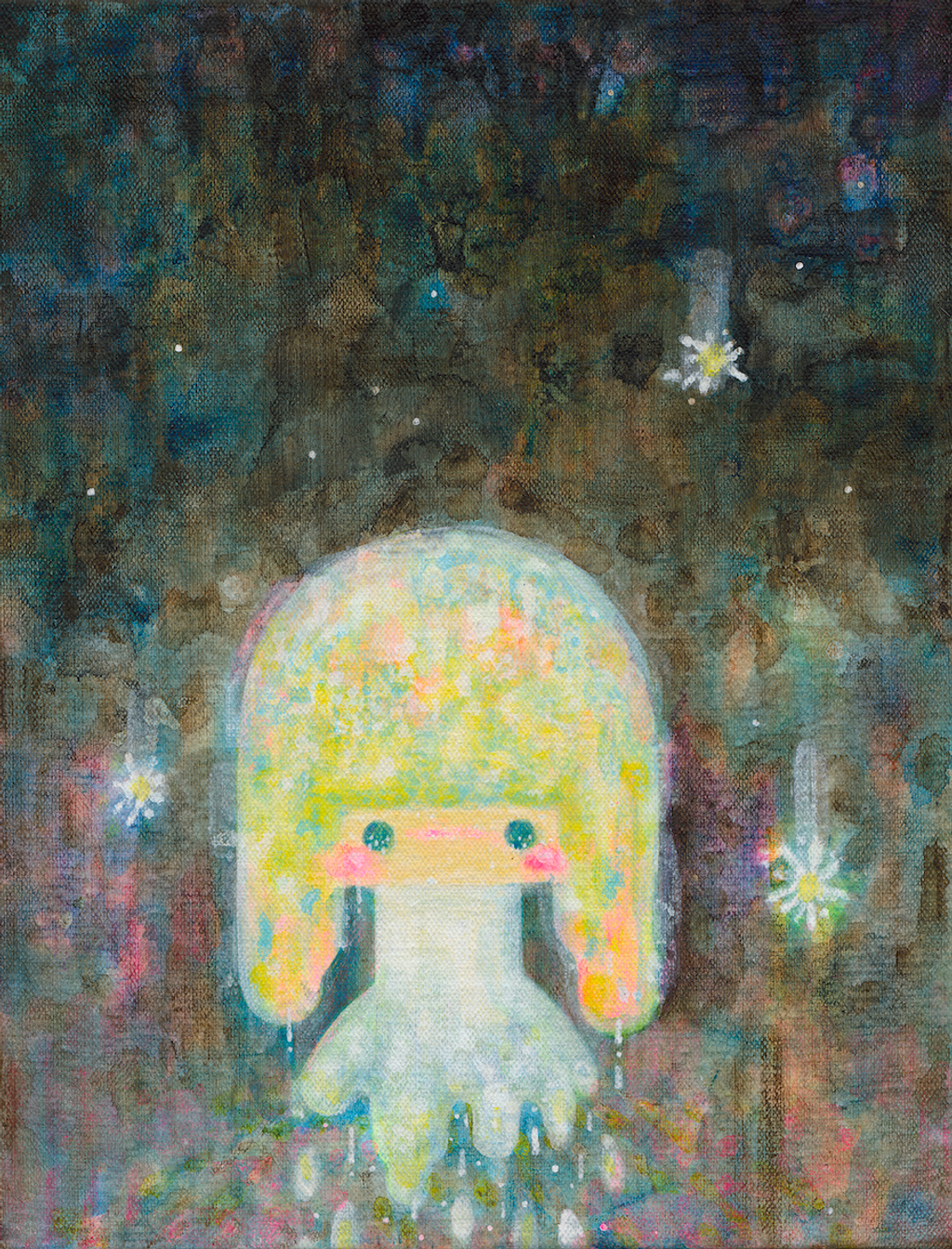 12流星女孩.壓克力.25X35。28,000