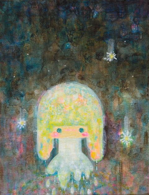 12流星女孩.壓克力.25X35。28,000