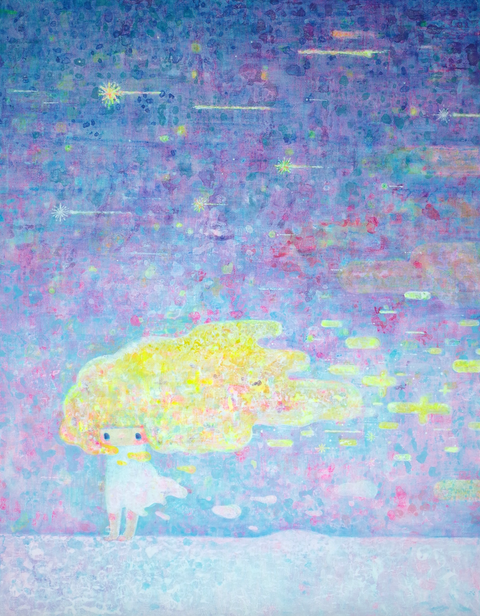 17流星女孩.壓克力.116.5X91。160,000