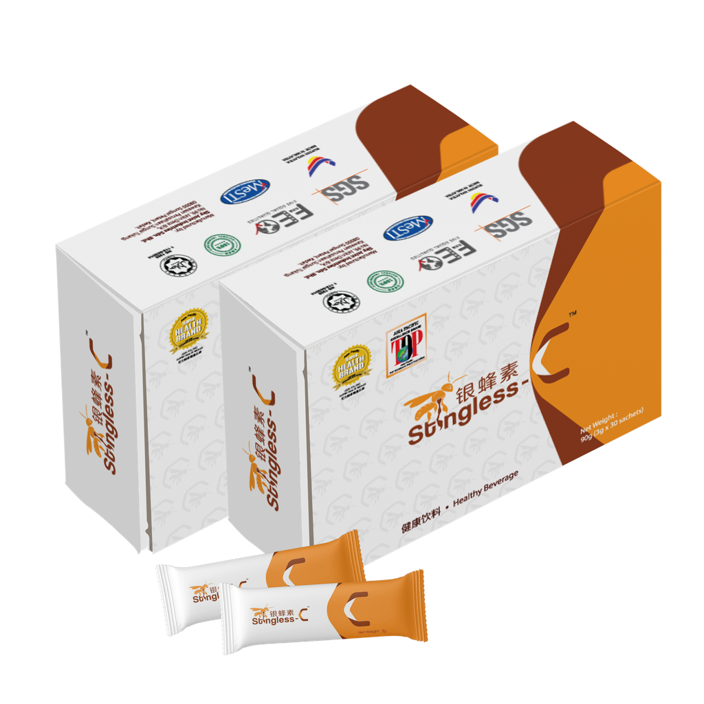 Stingless-C - Mockup - 2 Boxes with 2 Sachets