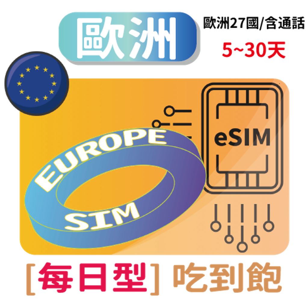 esim歐洲27國每日含通話5~30_工作區域 1