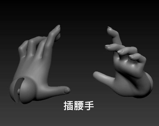 插腰手