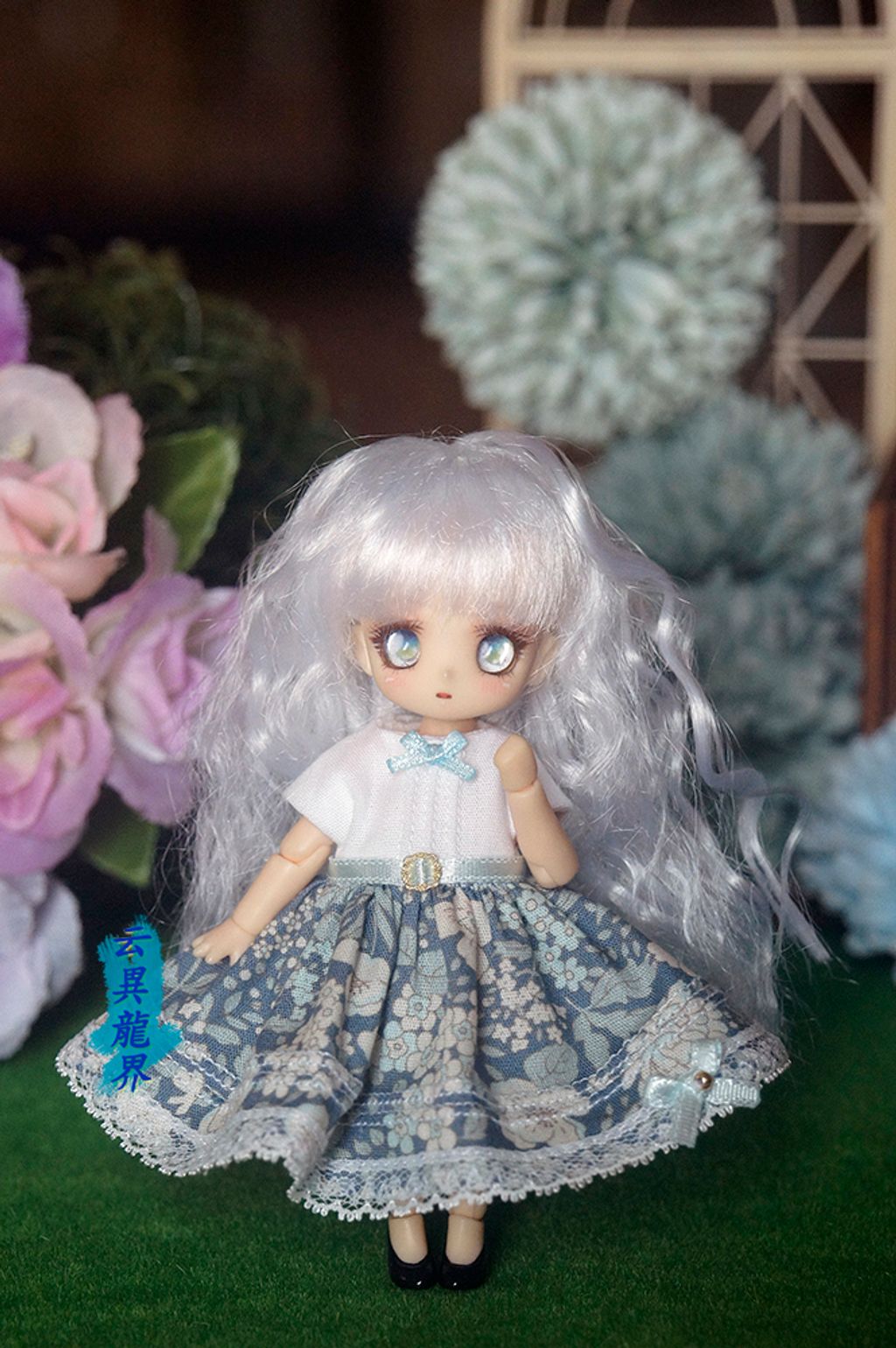OB0251-藍底滿版花_0