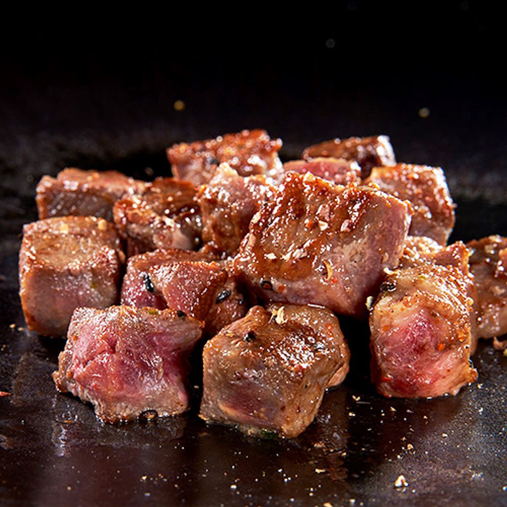 美國嫩煎骰子牛