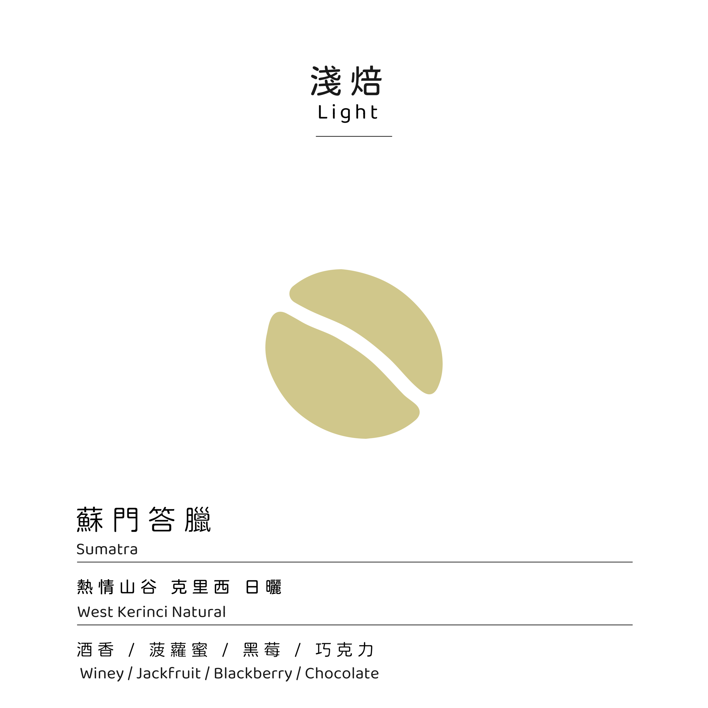 模板焙度_淺焙 - 熱情山谷