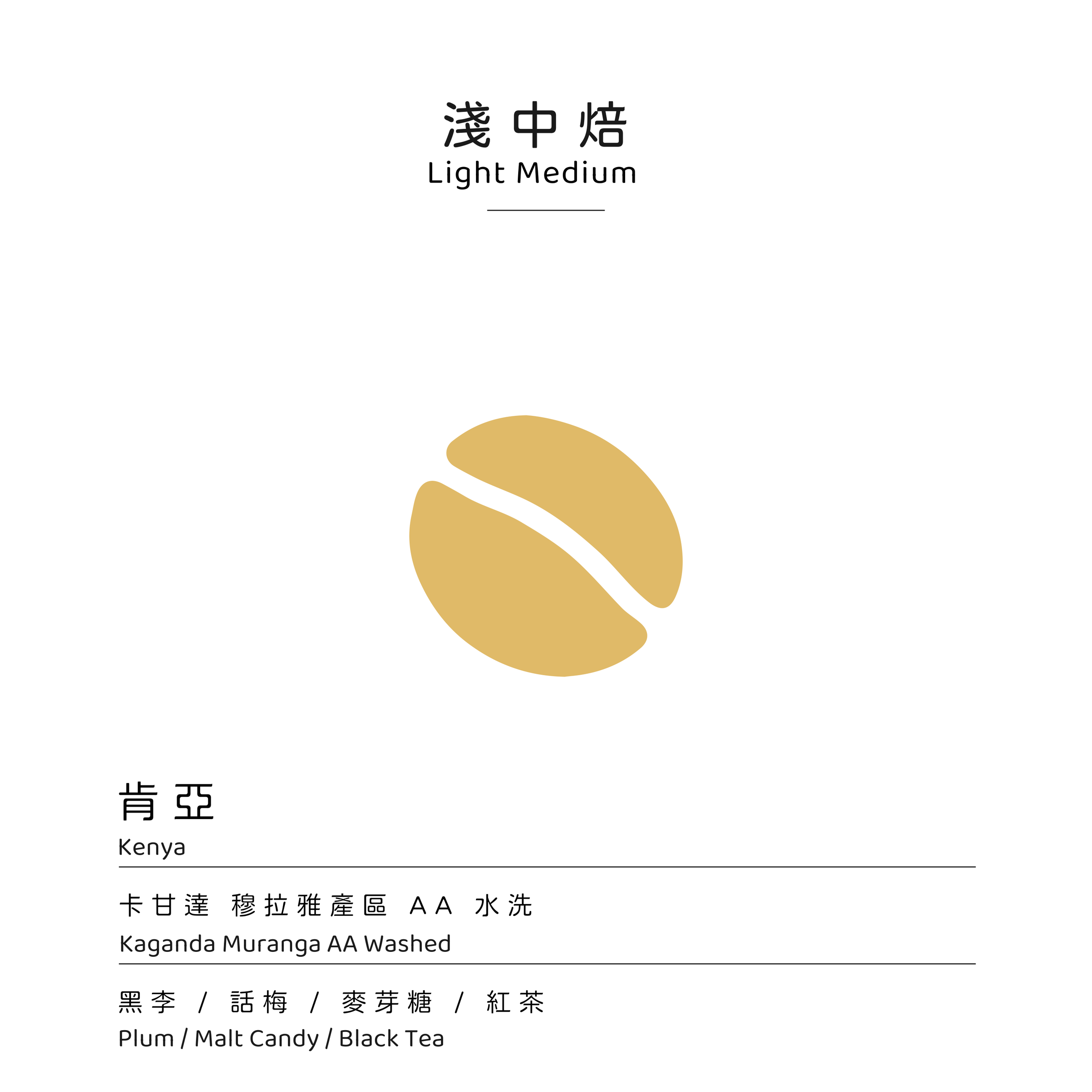 模板焙度_淺焙 - 卡甘達