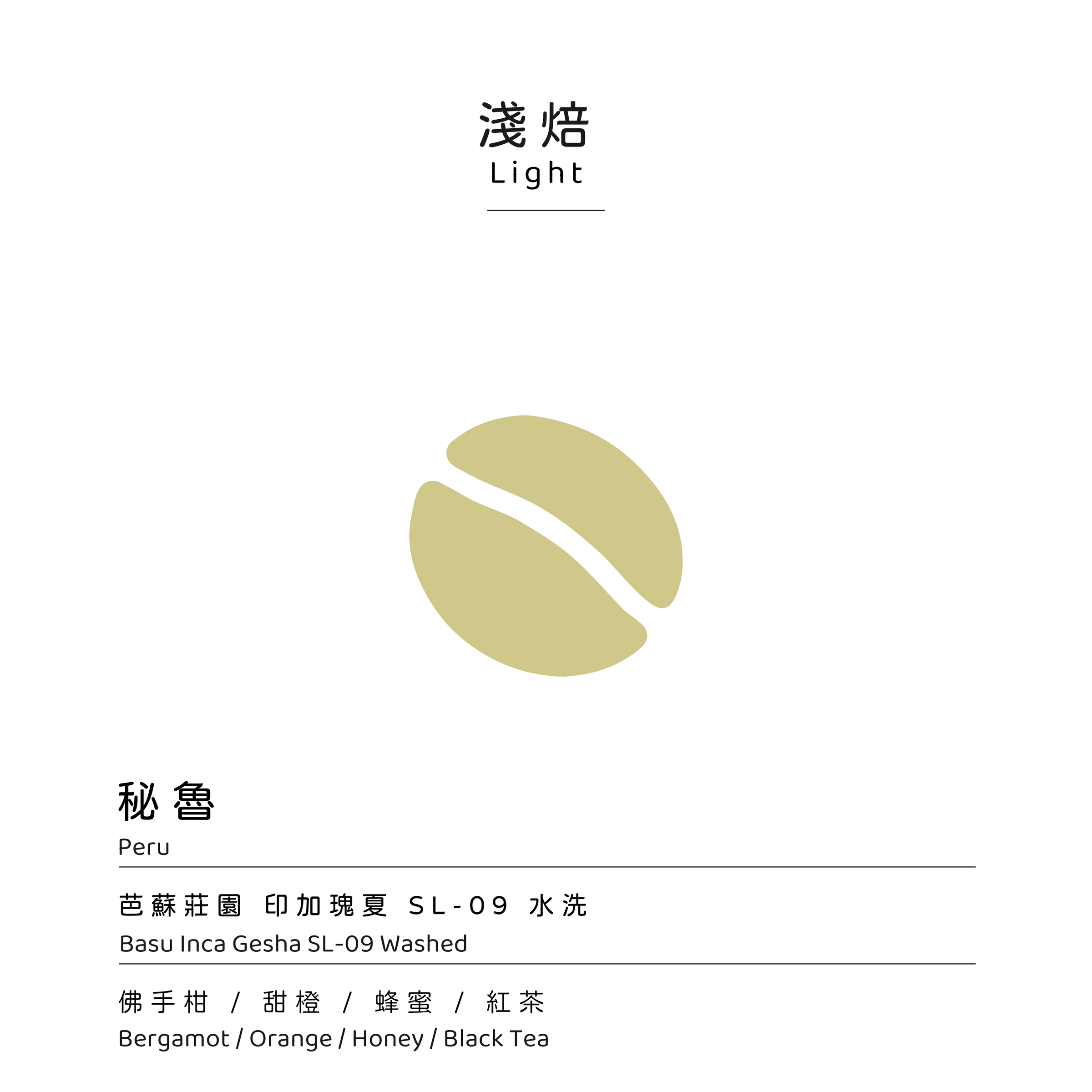 模板焙度_淺焙 - 芭蘇莊園