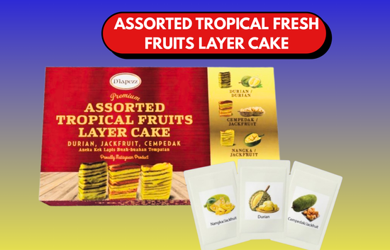 ASSORTED TROPICAL FRESH FRUIT LAYER CAKE | dlapezzss