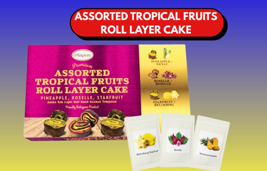 ASSORTED TROPICAL FRUIT ROLL LAYER CAKE | dlapezzss