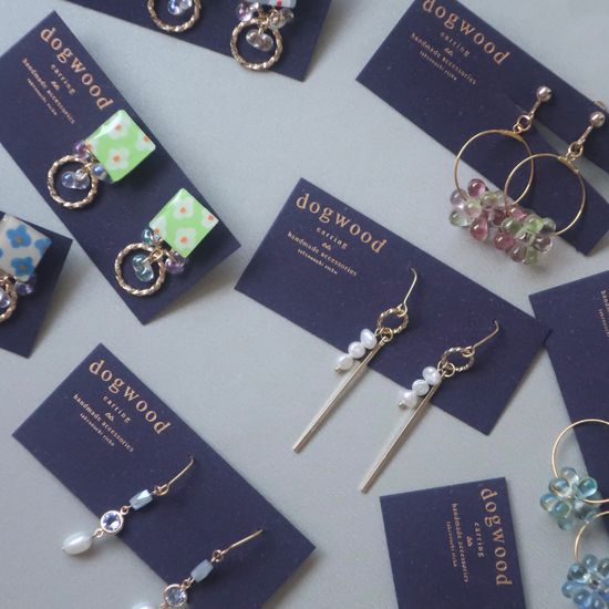 5月新作品  | Dogwoodearrings ｜來自日本的手作飾品｜耳環，耳夾，項鍊，髮圈