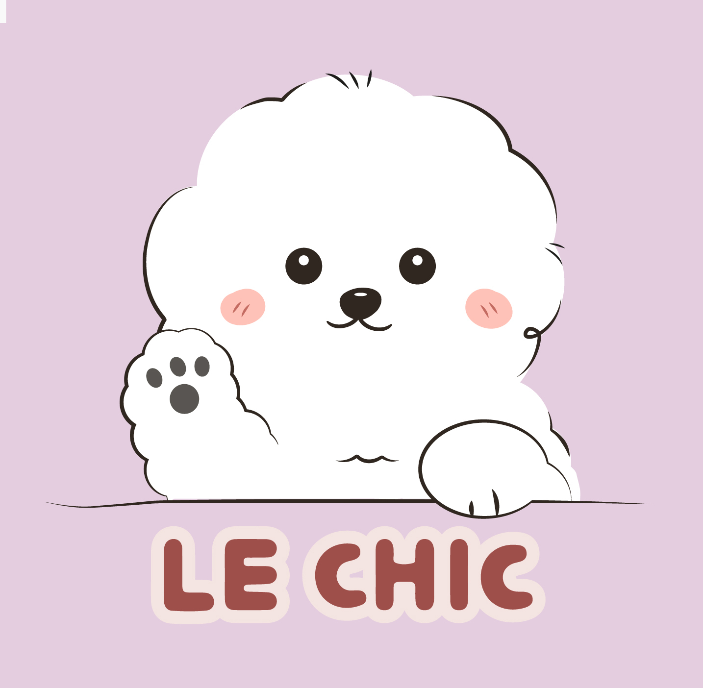 LE CHIC - logo(紫)