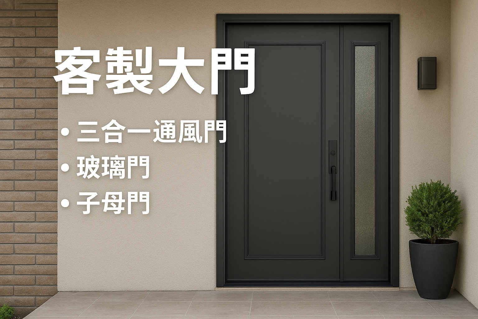 【新北市板橋住家大門更換】專業客製化大門訂位服務 - 安全、隔音、美觀一次到位
