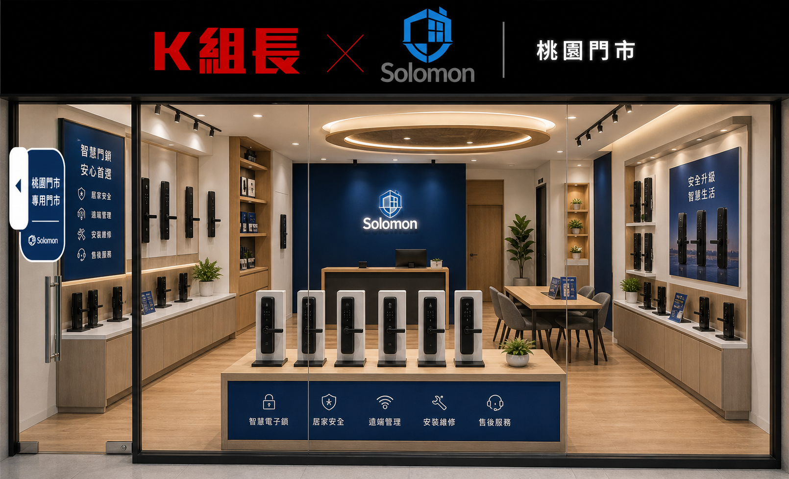 桃園電子鎖推薦｜春日門市・安裝服務｜K組長電子鎖