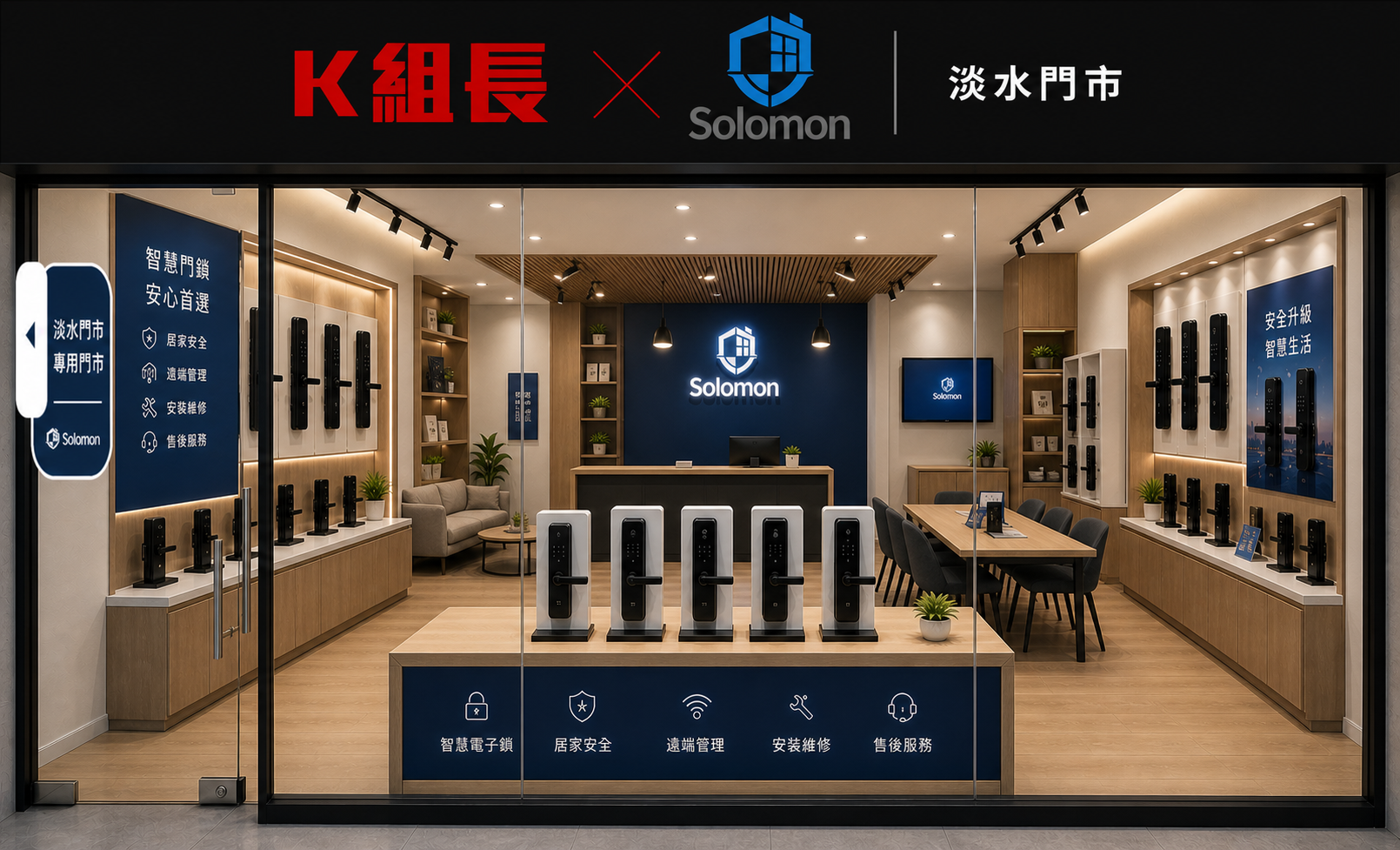 淡水電子鎖推薦｜社區安裝・門市體驗｜K組長電子鎖