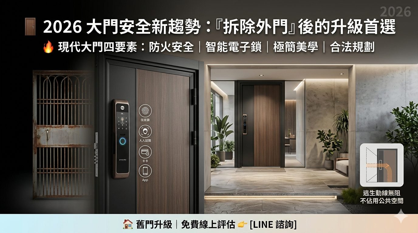 客製大門安裝首選｜外門拆除新聞延燒！現在的大門早已不只是防盜而已！