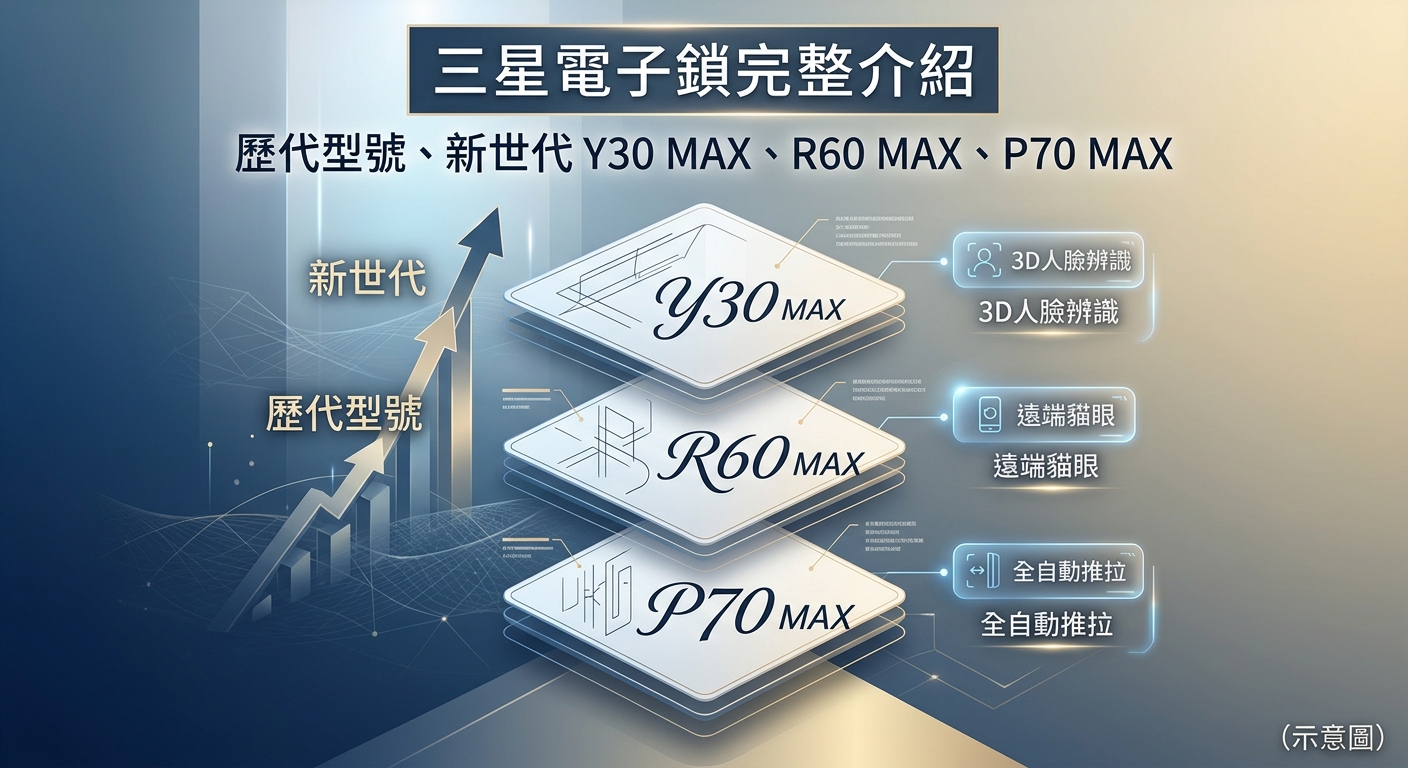 三星電子鎖完整介紹｜歷代型號、新世代 Y30 MAX、R60 MAX、P70 MAX