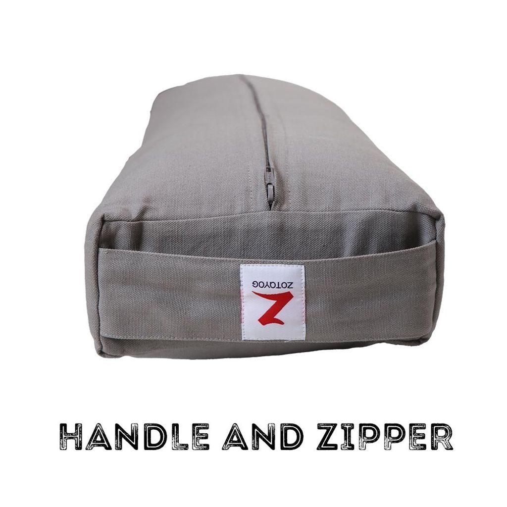 Bolster Rectangular SMALL Handle & Zipper (1)