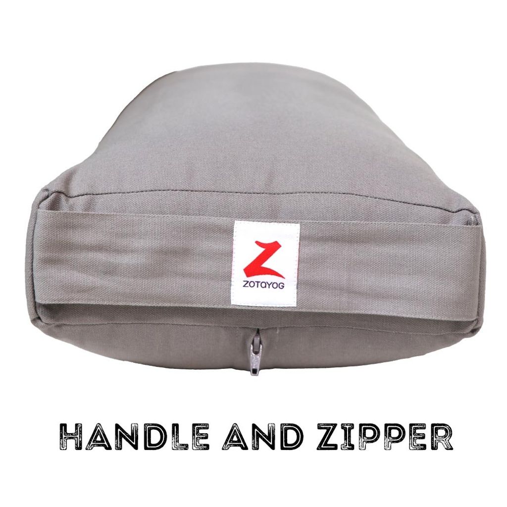 Bolster Rectangular BIG HANDLE & ZIPPER
