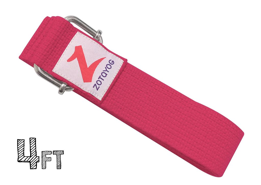 Yoga Belt 4ft Pink