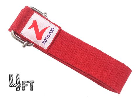 Yoga Belt 4ft Red