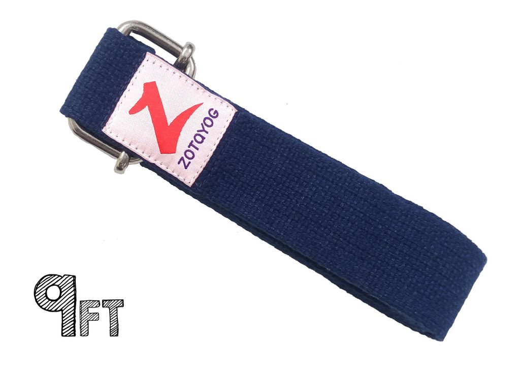 Yoga Belt 9ft Blue