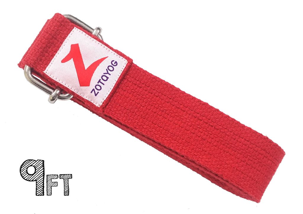 Yoga Belt 9ft Red (2)