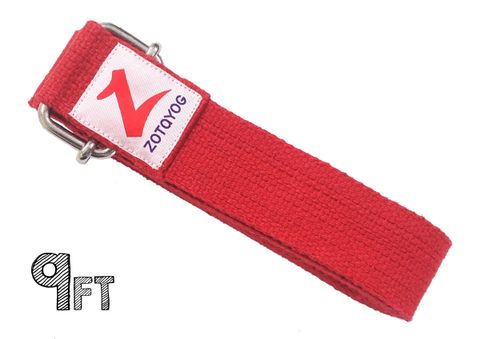 Yoga Belt 9ft Red (2)
