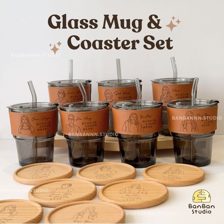 GLASSMUG & COASTER