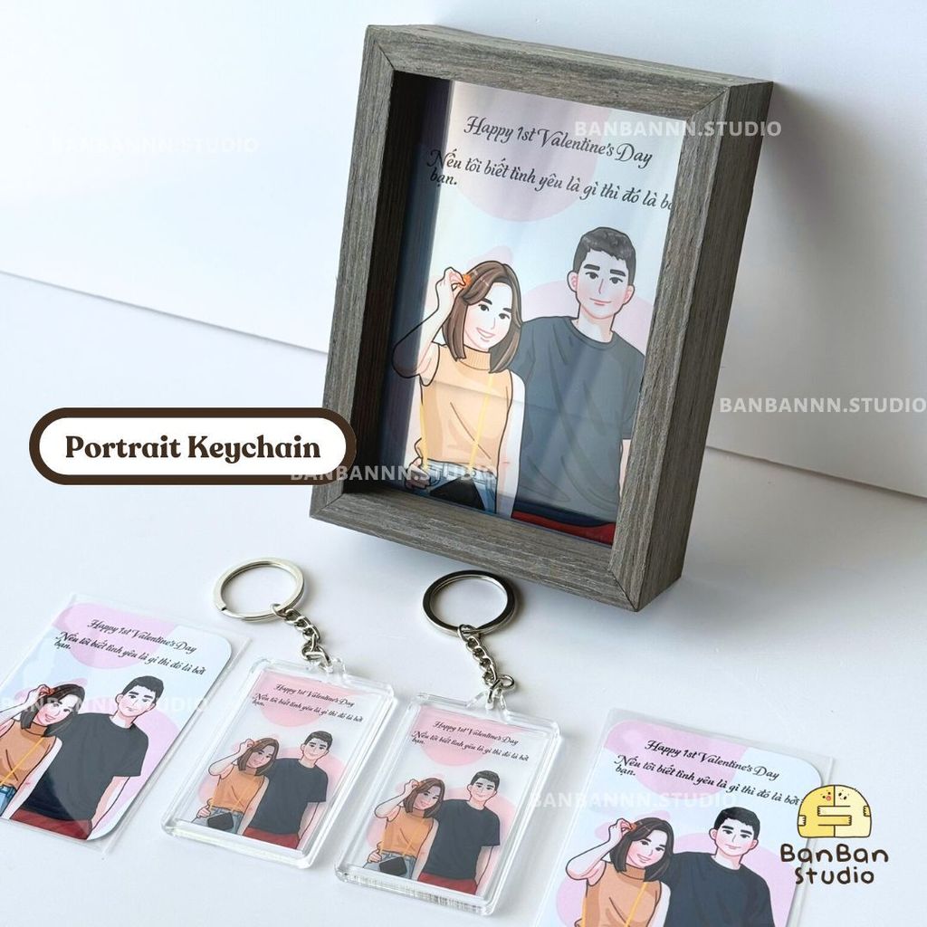 Frame & Keychains (6)