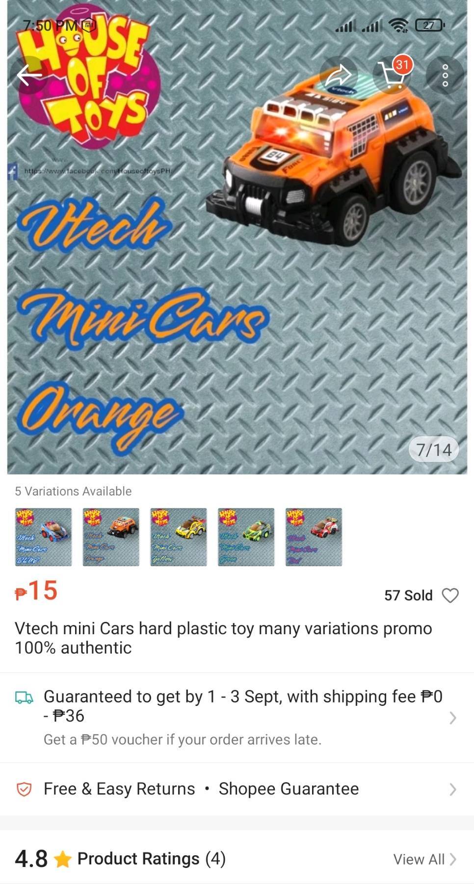 VTECH CAR