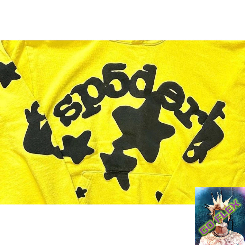 Sp5der 555555 Pants Hoodie trousers sweater set yellow – Go FLEX