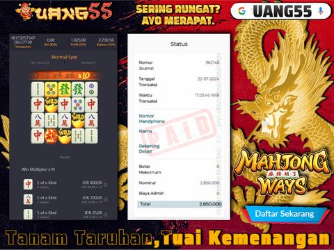 TESTI Uang55 23 juli 2024