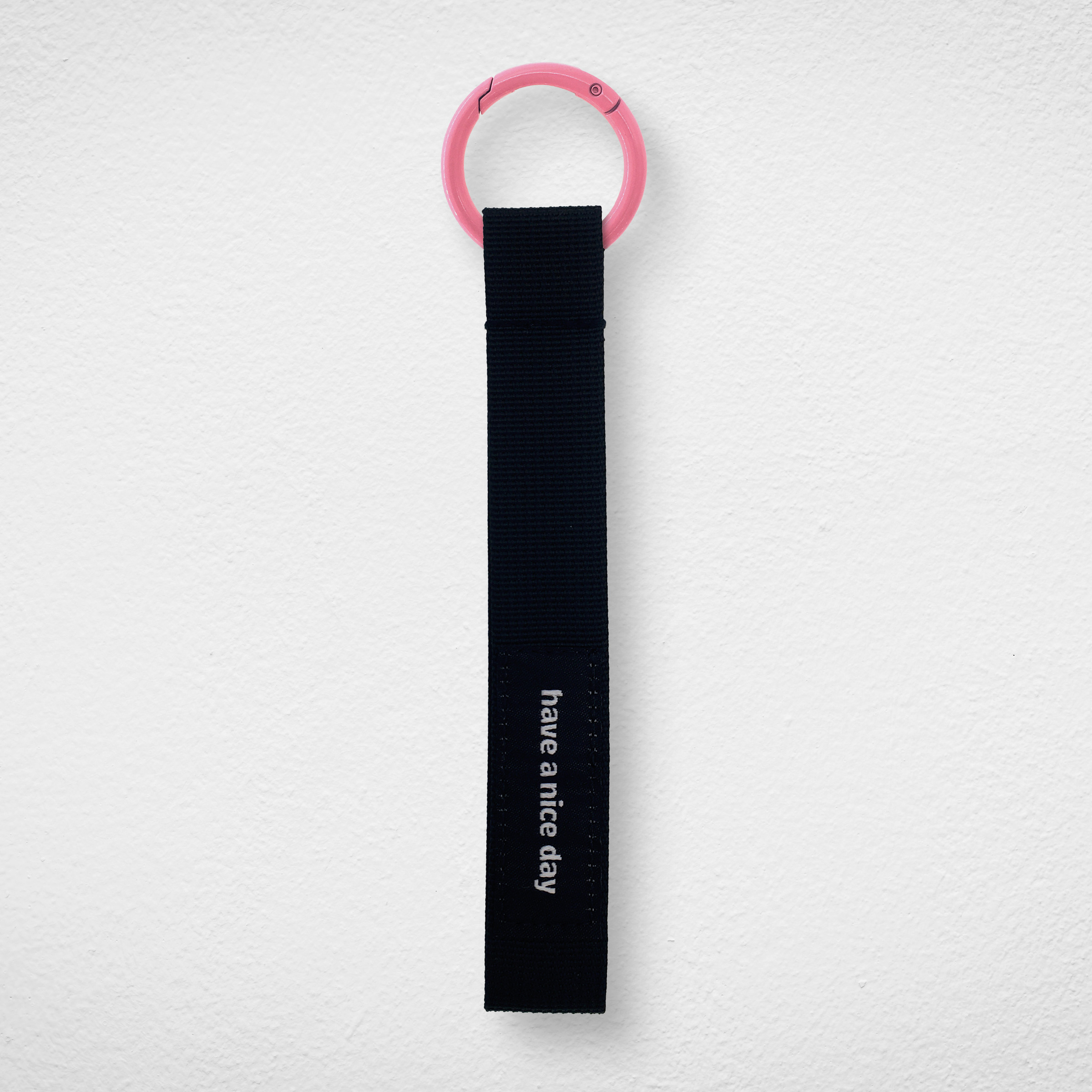 Phone Strap_Black_Pink