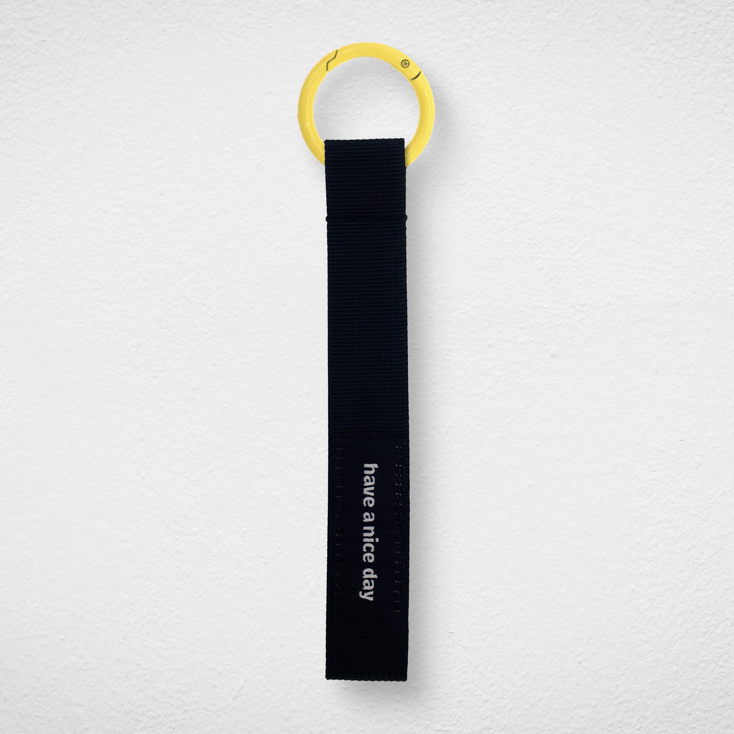 Phone Strap_Black_Yellow