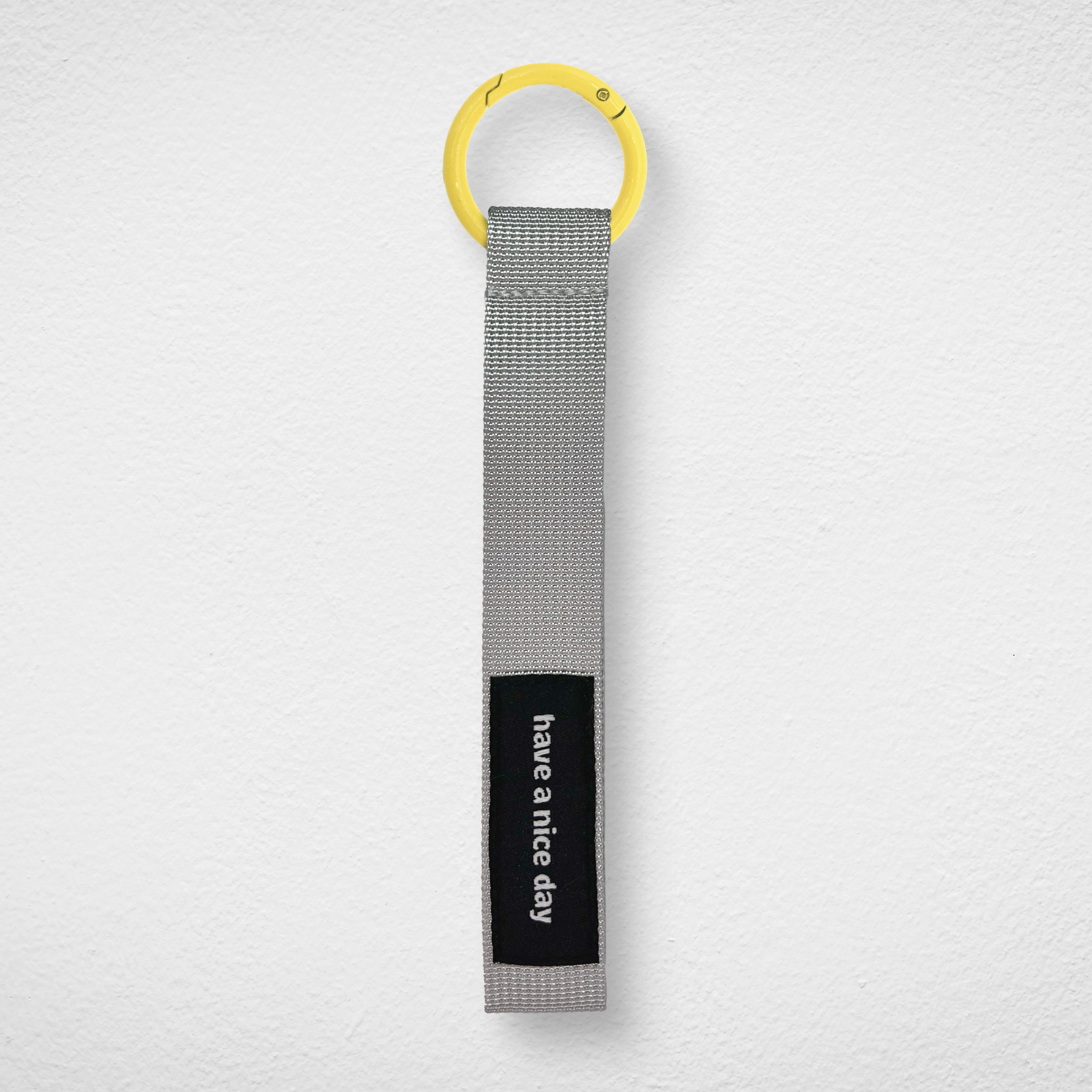 Phone Strap_Grey_Yellow