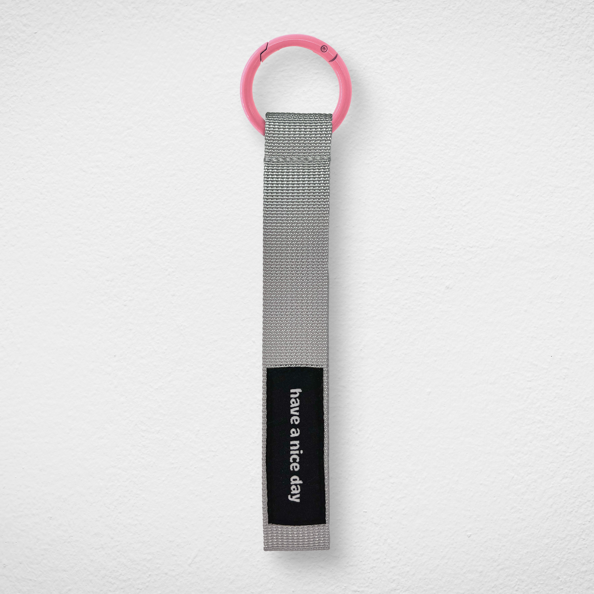 Phone Strap_Grey_Pink